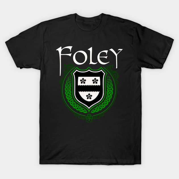 Foley Family Irish Coat of Arms T-Shirt by Celtic Folk